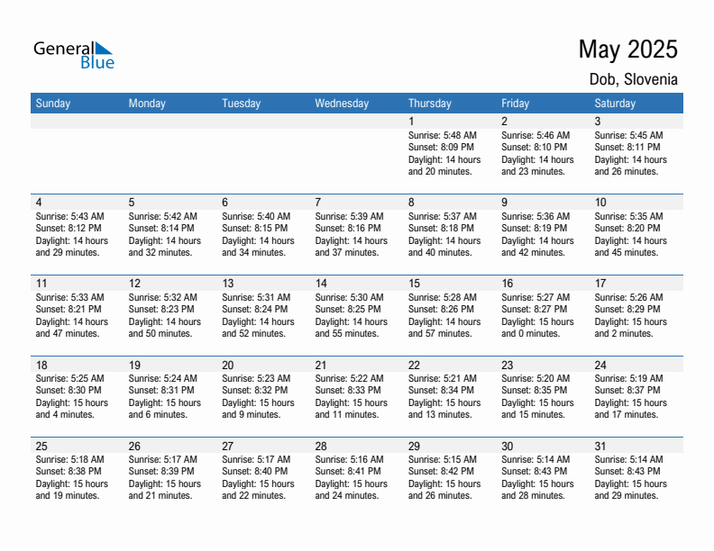 Dob May 2025 sunrise and sunset calendar in PDF, Excel, and Word