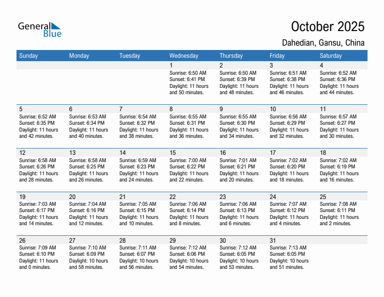 Dahedian October 2025 sunrise and sunset calendar in PDF, Excel, and Word