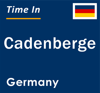 Current local time in Cadenberge, Germany