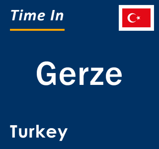 Current local time in Gerze, Turkey