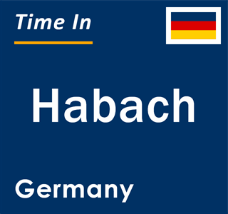 Current local time in Habach, Germany