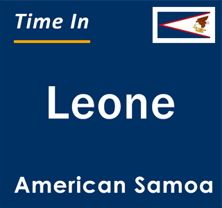Current local time in Leone, American Samoa