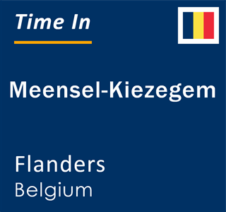 Current local time in Meensel-Kiezegem, Flanders, Belgium
