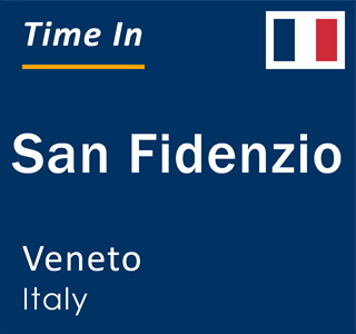 Current local time in San Fidenzio, Veneto, Italy