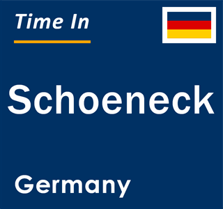 Current local time in Schoeneck, Germany