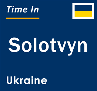 Current local time in Solotvyn, Ukraine