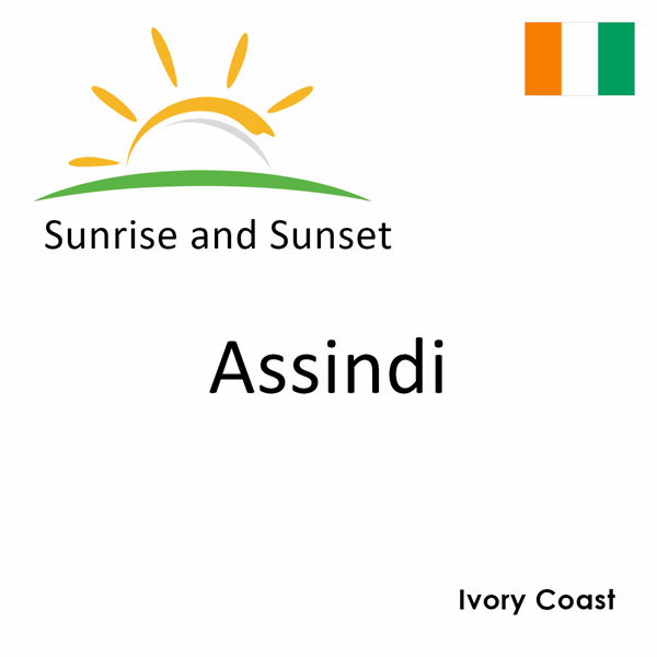Sunrise and sunset times for Assindi, Ivory Coast