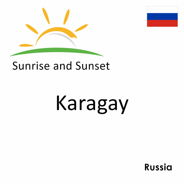 Sunrise and sunset times for Karagay, Russia
