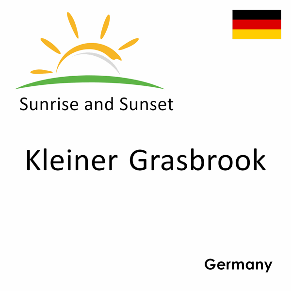 Sunrise and sunset times for Kleiner Grasbrook, Germany