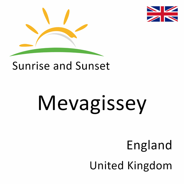 Sunrise and sunset times for Mevagissey, England, United Kingdom
