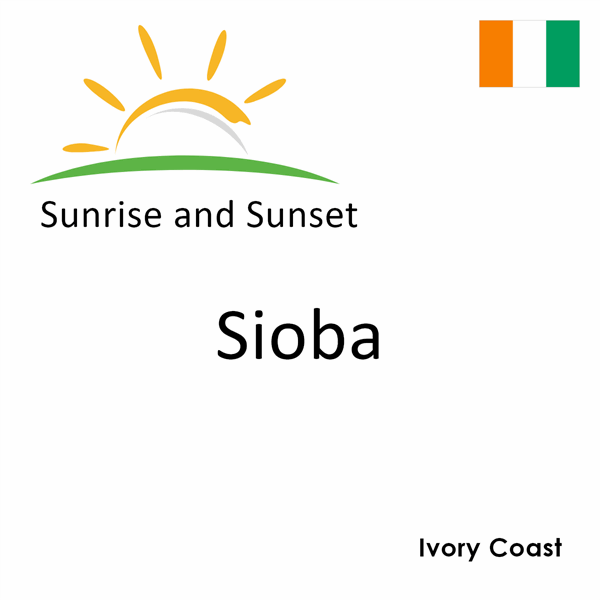 Sunrise and sunset times for Sioba, Ivory Coast