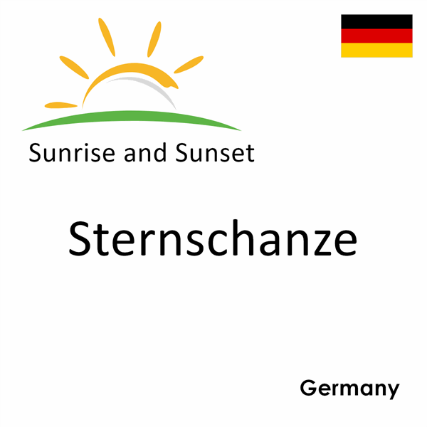 Sunrise and sunset times for Sternschanze, Germany